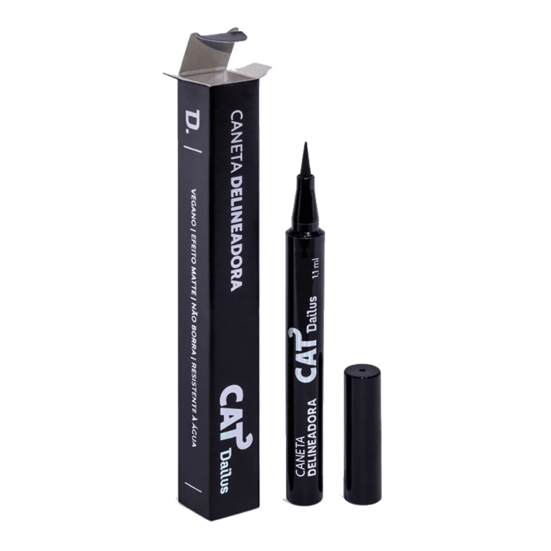 DELINEADOR DAILUS CAT 24 HORAS DE GATINHO ULTRA PRETO 1,1ML