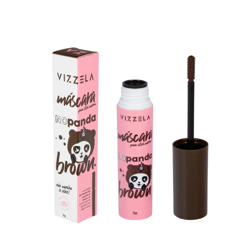 MÁSCARA DE CÍLIOS VIZZELA MARROM NO PANDA BROWN 5G