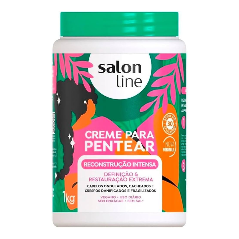 CREME PARA PENTEAR SALON LINE RECONSTRUÇÃO INTENSA 1KG