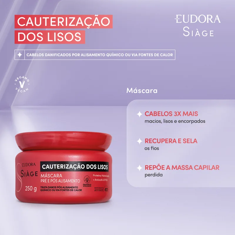 MÁSCARA CAPILAR SIÀGE CAUTERIZAÇÃO DOS LISOS 250G