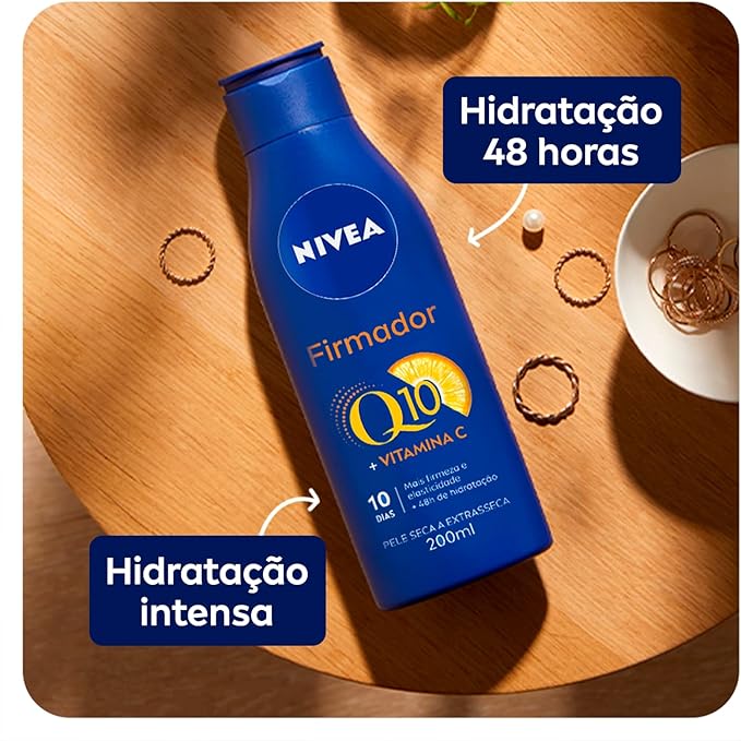 CREME HIDRATANTE NIVEA FIRMADOR Q10 + VITAMINA C PELE SECA A EXTRASECA 200ML