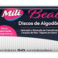 ALGODÃO MILI BEAUTY DISCO 50 UNIDADES