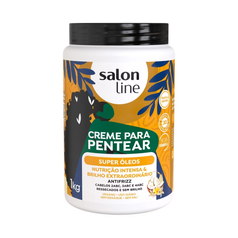 CREME PARA PENTEAR SALON LINE SUPER ÓLEOS 1L