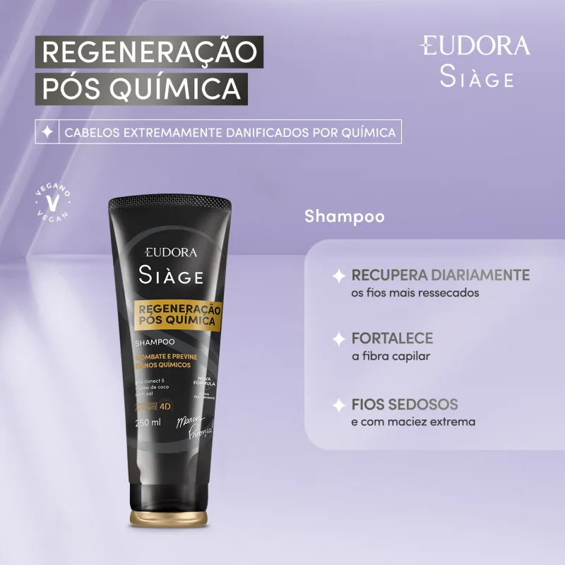SHAMPOO SIÀGE REGENERAÇÃO PÓS QUÍMICA 250ML