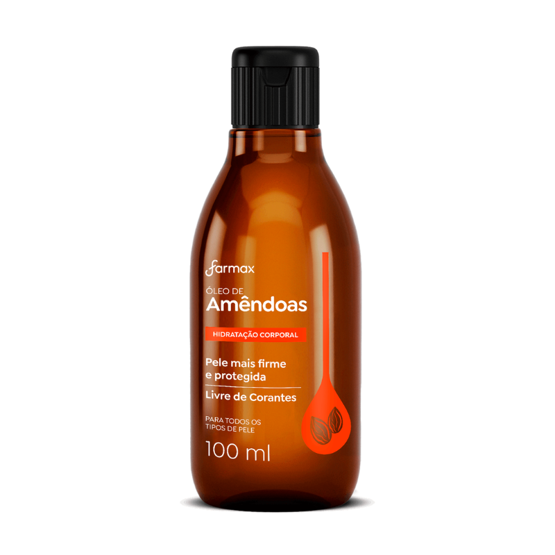 ÓLEO CORPORAL FARMAX AMÊNDOAS 100ML