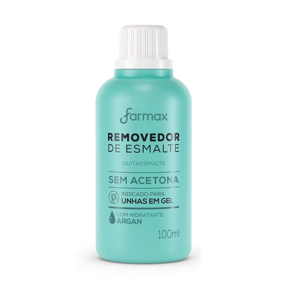 REMOVEDOR DE ESMALTE FARMAX SEM ACETONA ARGAN 100ML