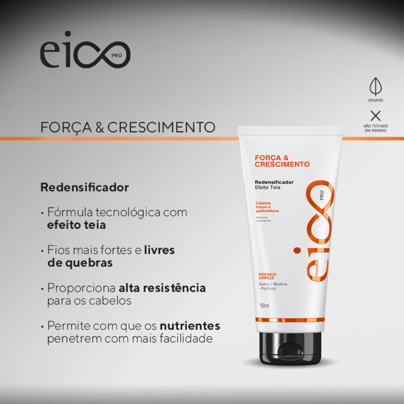 REDENSIFICADOR CAPILAR EICO FORÇA & CRESCIMENTO EFEITO TEIA 190ML