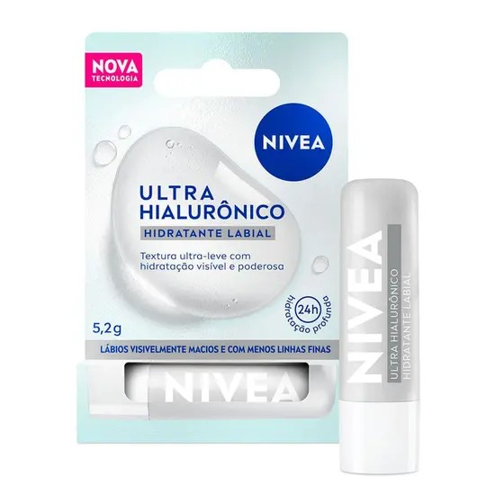 HIDRATANTE LABIAL NIVEA ULTRA HIALURÔNICO 5,2G