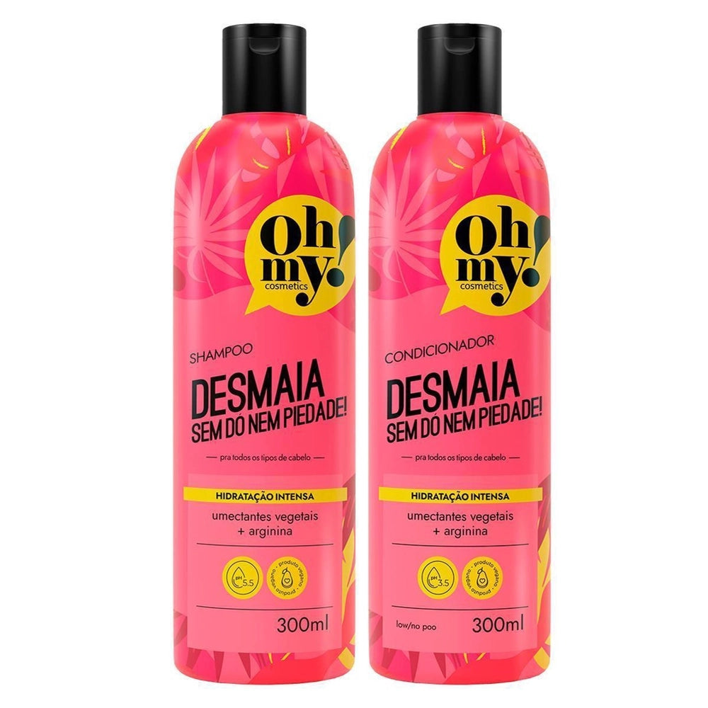 KIT OH MY SHAMPOO + CONDICIONADOR DESMAIA SEM DÓ NEM PIEDADE 500ML+300ML