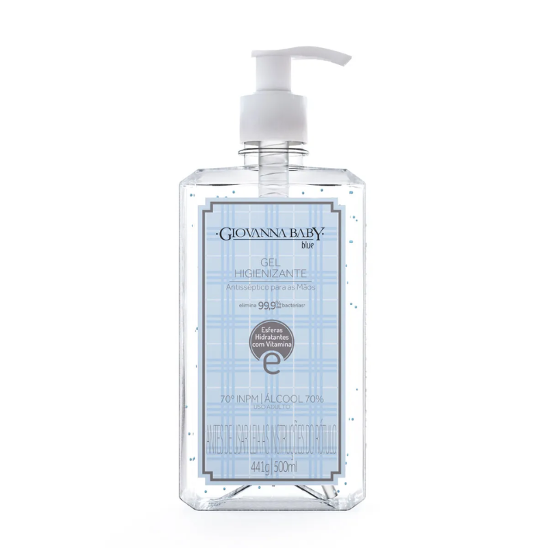 ÁLCOOL EM GEL GIOVANNA BABY BLUE 70% 500ML