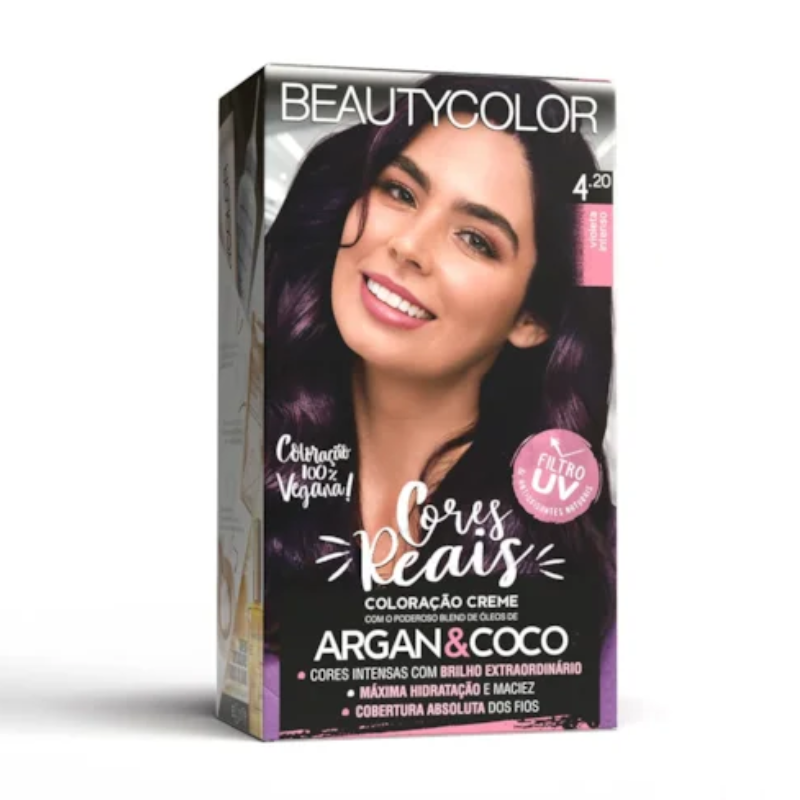 KIT TINTA CAPILAR BEAUTYCOLOR 4.20 VIOLETA INTENSO