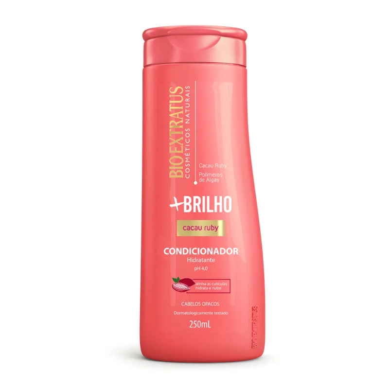CONDICIONADOR BIO EXTRATUS +BRILHO CACAU RUBY 250ML