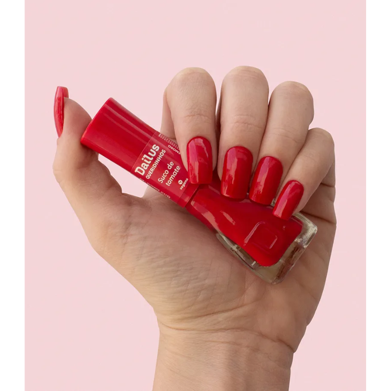 ESMALTE DAILUS CREMOSO QUERIDINHOS SUCO DE TOMATE 8ML