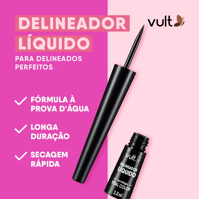 DELINIADOR LÍQUIDO VULT PRETO 2,5ML