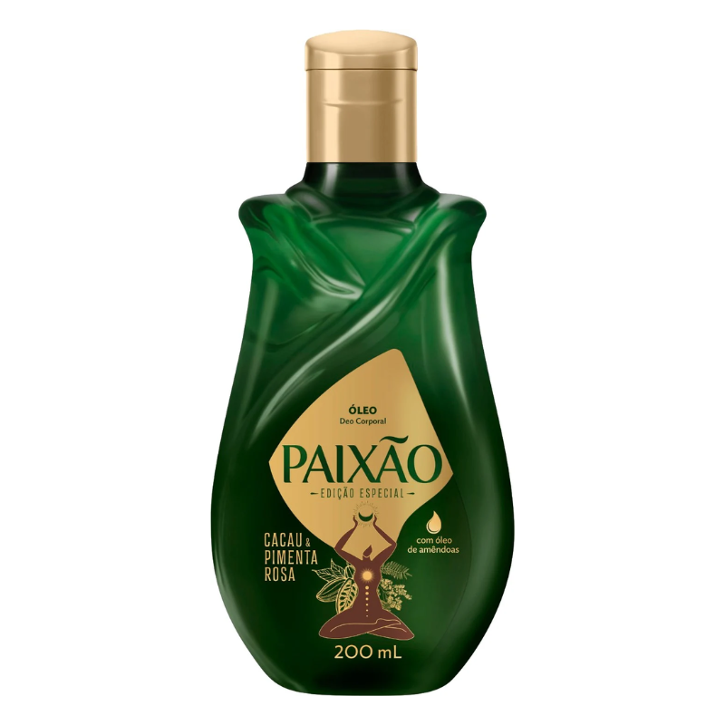 ÓLEO CORPORAL PAIXÃO EDIÇÃO ESPECIAL CACAU & PIMENTA ROSA 200ML