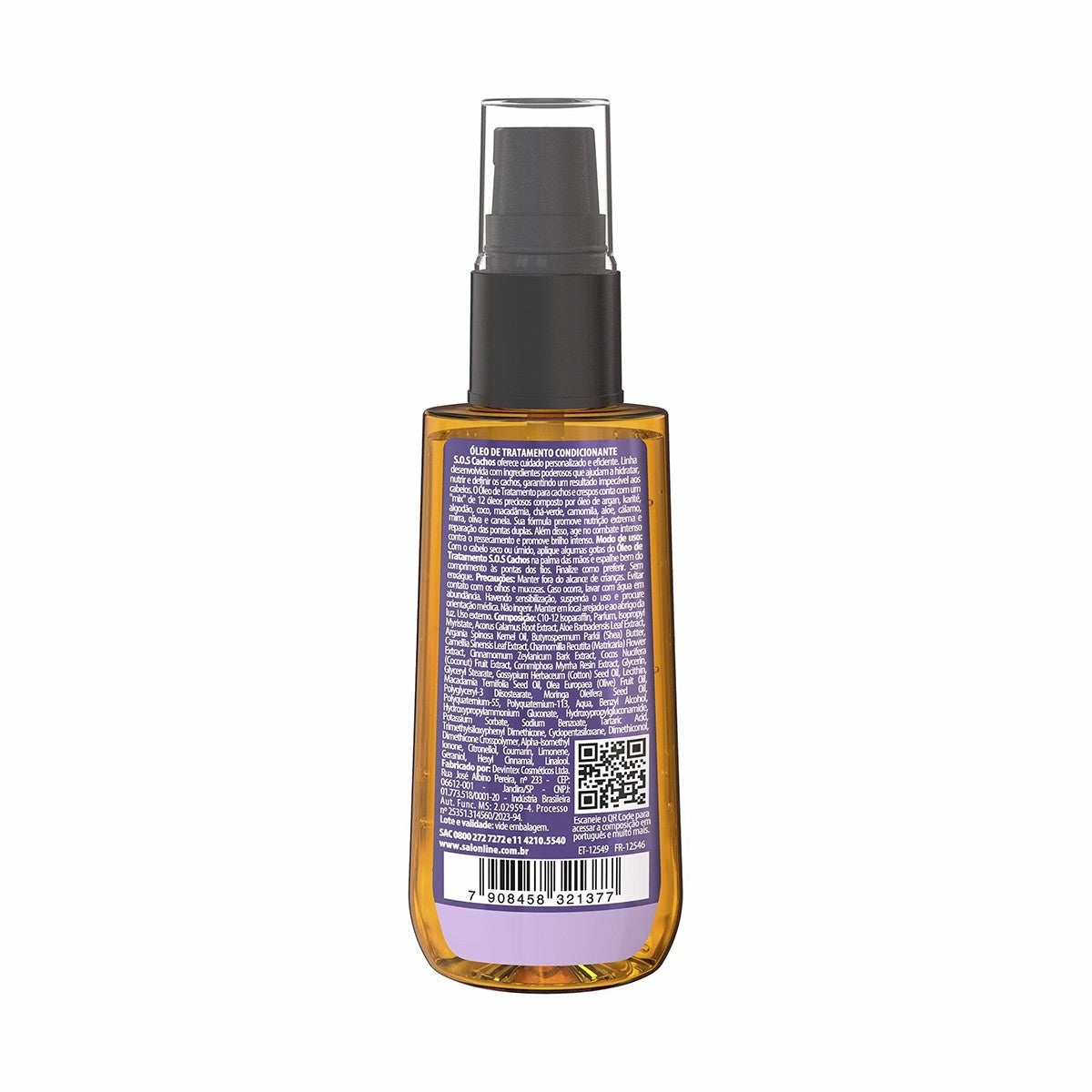 ÓLEO CAPILAR SALON LINE SOS CACHOS SUPER ÓLEOS 42ML