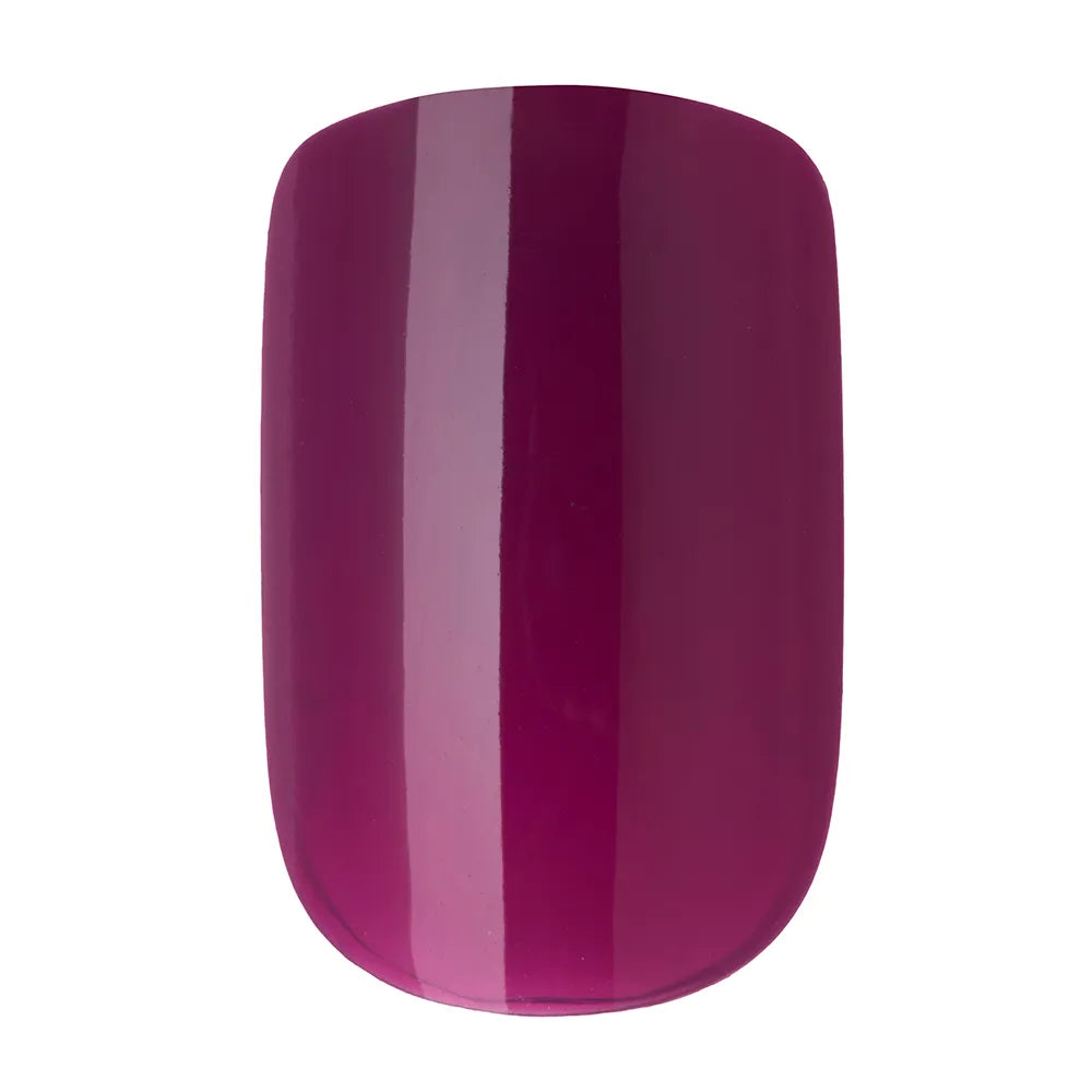 UNHAS POSTIÇAS AUTOADESIVAS RICCA QUADRADAS CURTAS - ROXO AMETISTA 24UN