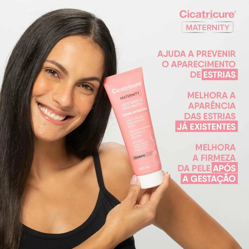 CREME CORPORAL CICATRICURE ANTIESTRIAS GESTANTE E PÓS PARTO 250ML
