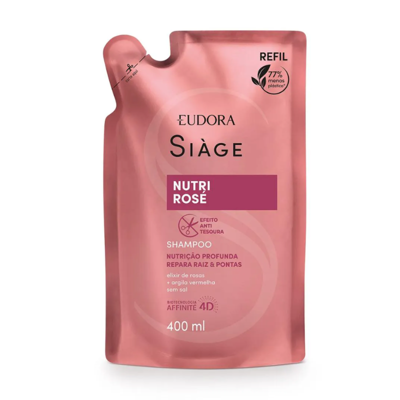 REFIL SHAMPOO SIÀGE NUTRI ROSÉ 400ML