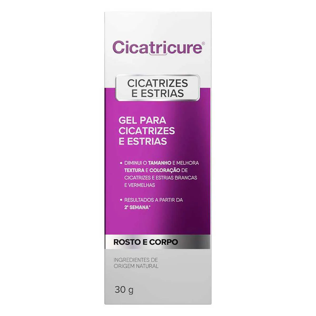 GEL CICATRICURE PARA CICATRIZES E ESTRIAS 30G