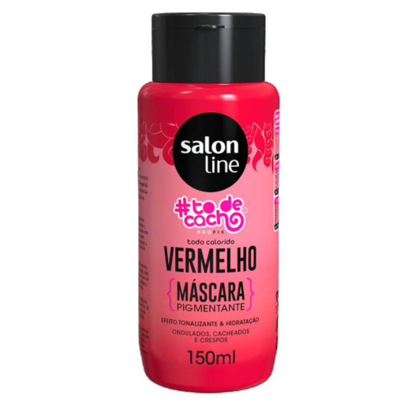 MÁSCARA PIGMENTANTE VERMELHO SALON LINE 150ML