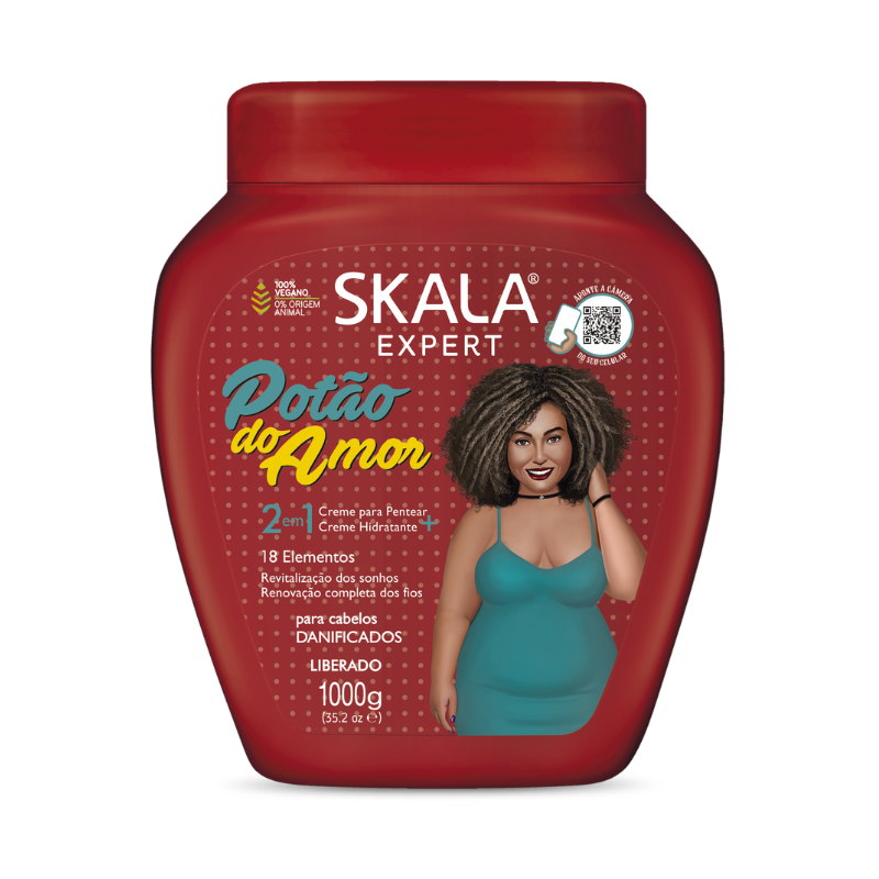 CREME PARA PENTEAR SKALA POTÃO DO AMOR 2 EM 1 1KG