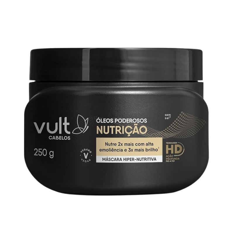 MÁSCARA CAPILAR VULT HIPER-NUTRITIVA ÓLEOS PODEROSOS NUTRIÇÃO 250ML