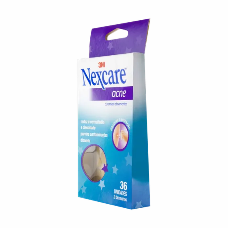 CURATIVO NEXCARE PARA ACNE 2 TAMANHOS 36 UNIDADES
