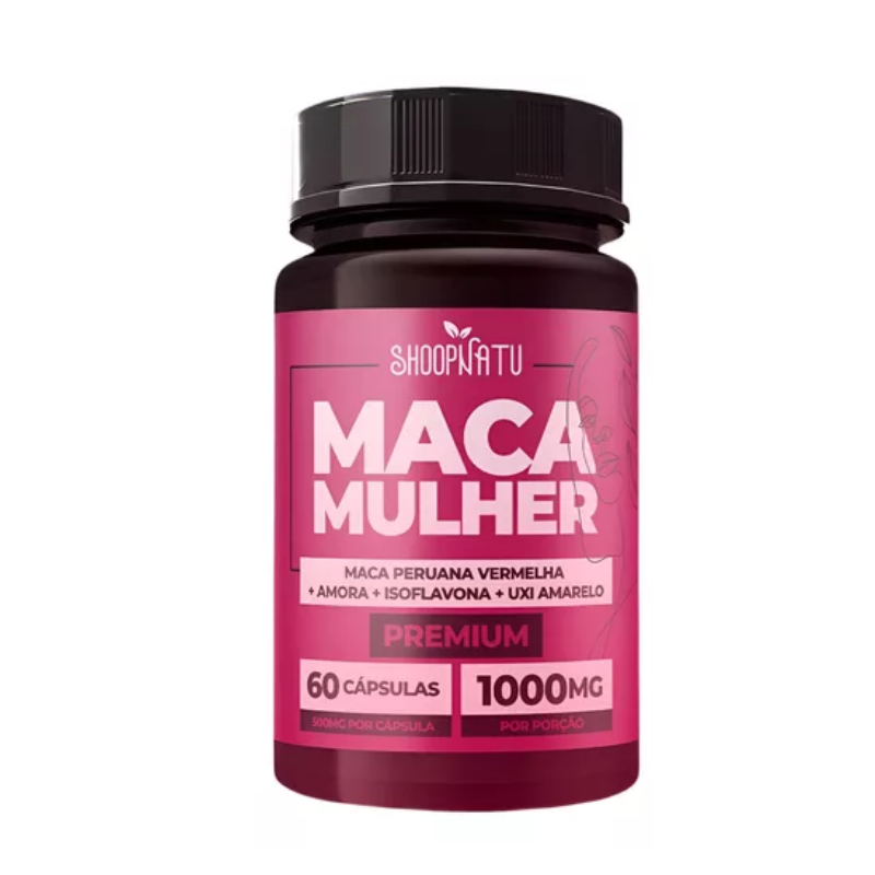 SUPLEMENTO ALIMENTAR SHOOPNATU MACA MULHER 60 CÁPSULAS