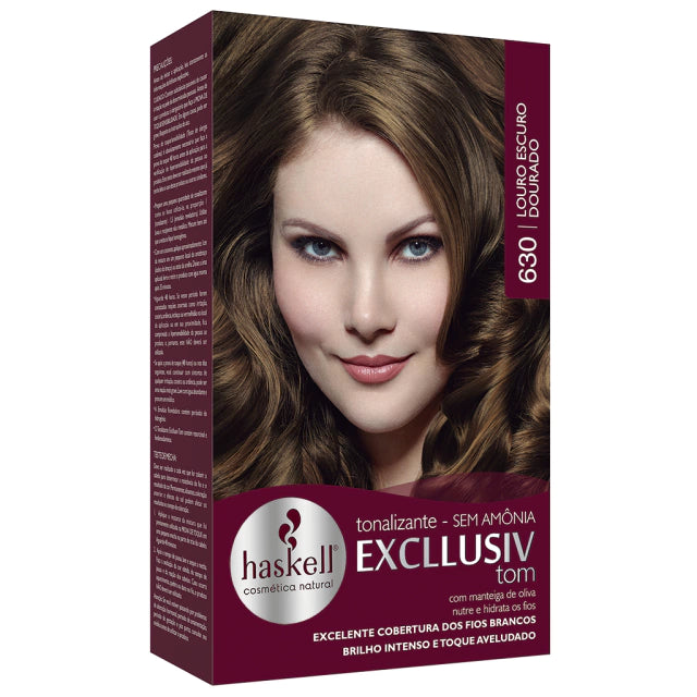 TONALIZANTE CAPILAR HASKELL EXCLLUSIV 630 LOURO ESCURO DOURADO