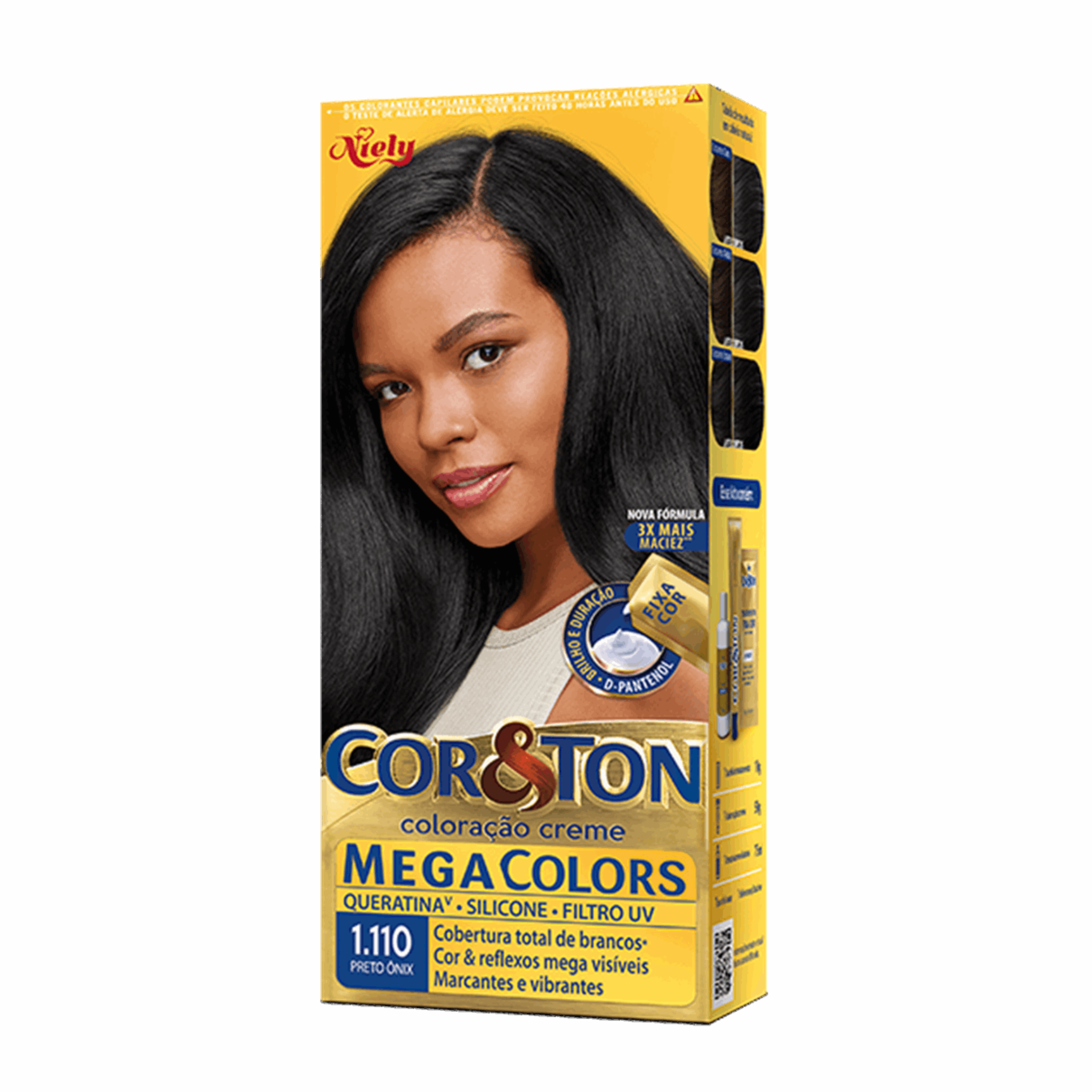 COR&TON TINTA 1.110 PRETO ONIX