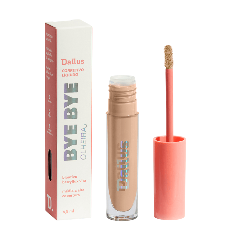 CORRETIVO LÍQUIDO DAILUS BYE BYE OLHEIRA D5 MÉDIO 4,5ML