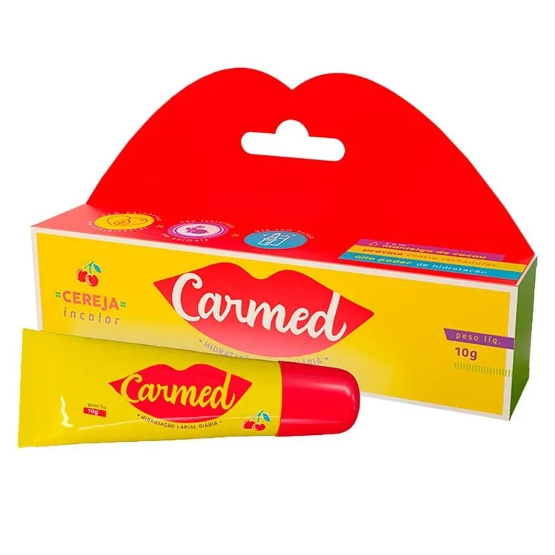 HIDRATANTE LABIAL CARMED CEREJA INCOLOR 10G