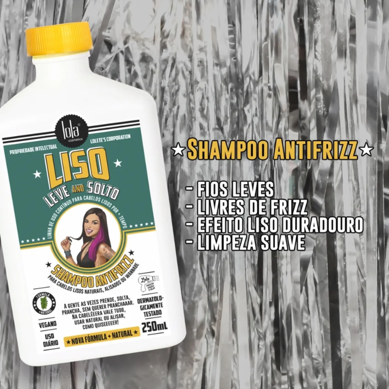 SHAMPOO LOLA ANTIFRIZZ LISO LEVE AND SOLTO 250ML