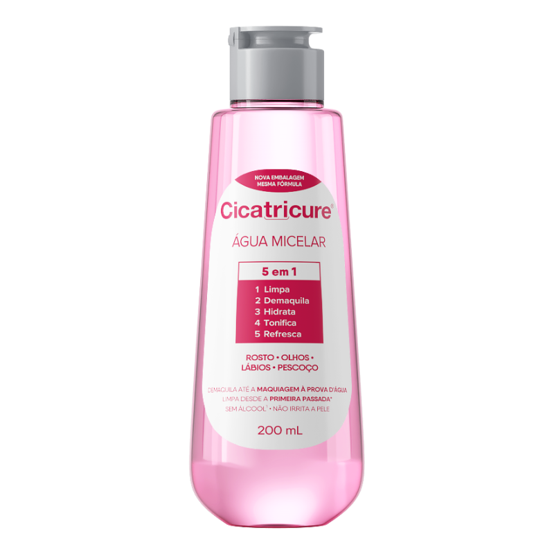 ÁGUA MICELAR CICATRICURE 5 EM 1 200ML