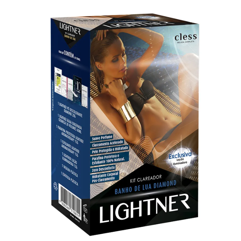 KIT CLAREADOR CLESS BANHO DE LUA DIAMOND LIGHTNER PARA PELOS DO CORPO