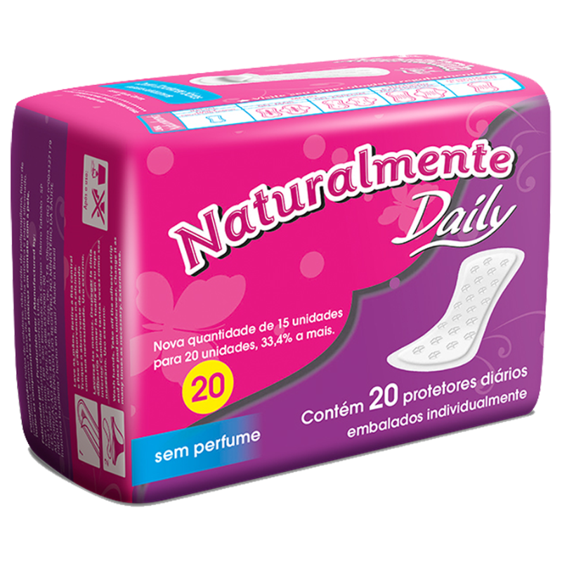 ABSORVENTE PROTETOR DIARIO NATURALMENTE DAILY 20UN