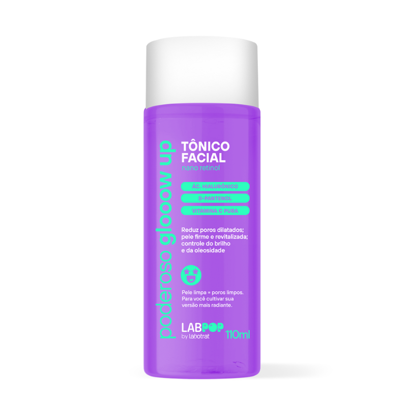TÔNICO FACIAL LABOTRAT LABPOP PODEROSO GLOOOW UP NANO RETINOL 110ML