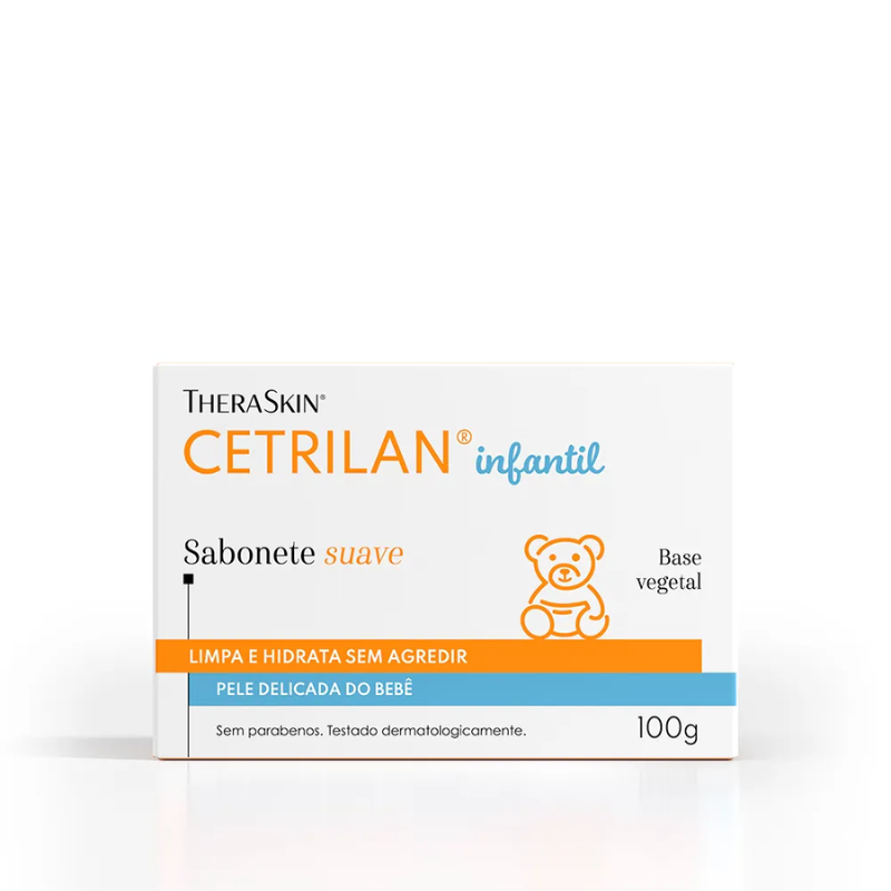 SABONETE THERASKIN CETRILAN INFANTIL SUAVE 100G
