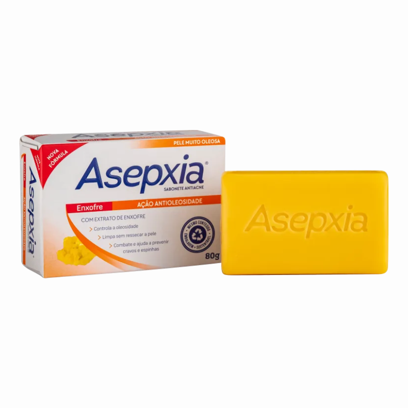SABONETE ASEPXIA ANTIACNE ANTIOLEOSIDADE ENXOFRE 80G