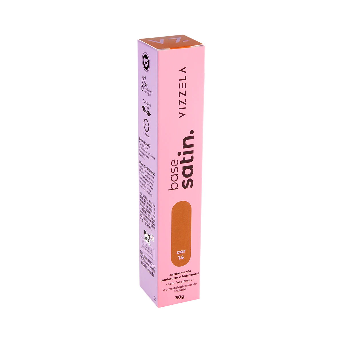 BASE LÍQUIDA VIZZELA SATIN COR 14 30G