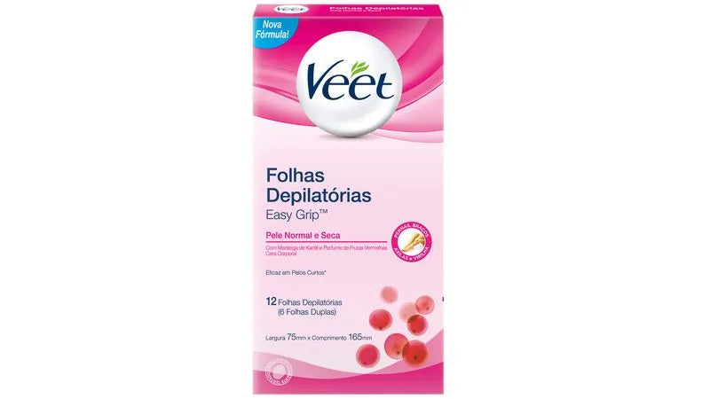 FOLHAS DEPILATÓRIAS VEET CORPORAL EASY-GELWAX TECHNOLOGY 12 UNIDADES