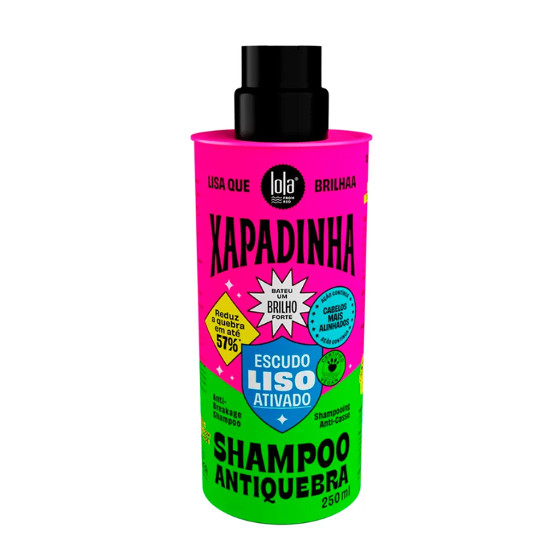 SHAMPOO LOLA ANTIQUEBRA XAPADINHA ESCUDO LISO ATIVADO 250ML