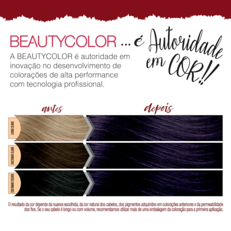 KIT TINTA CAPILAR BEAUTYCOLOR 42.26 MARSALA VIOLET MISTERIOSO