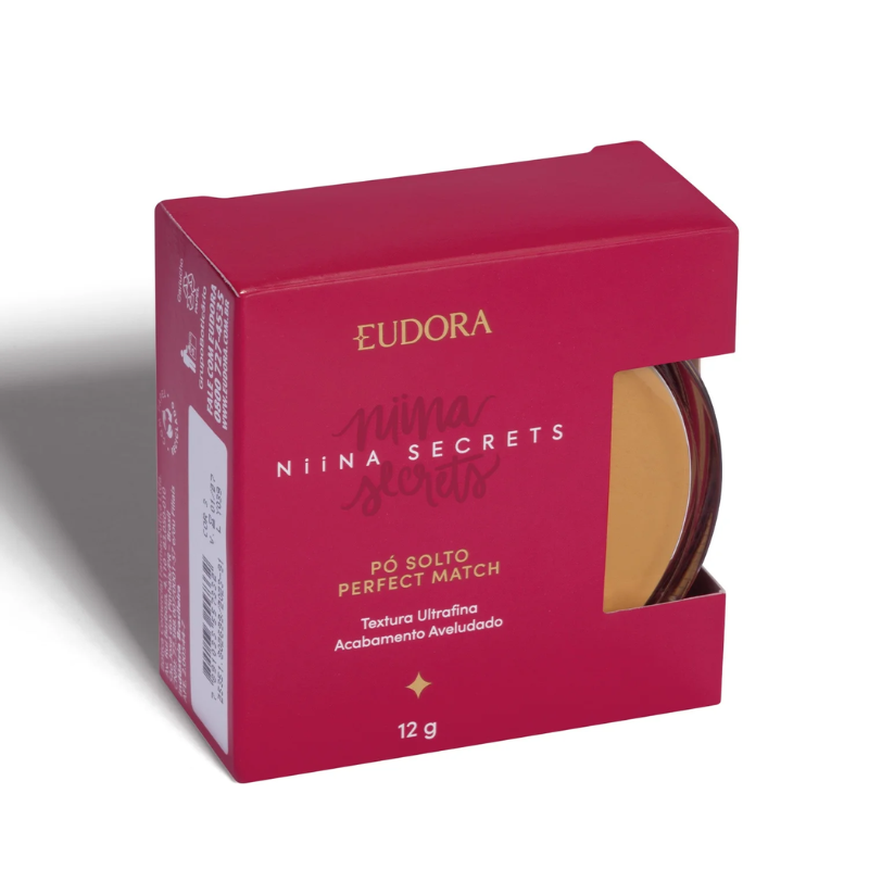 PÓ FACIAL NIINA SECRETS SOLTO PERFECT MATCH COR 4 12G