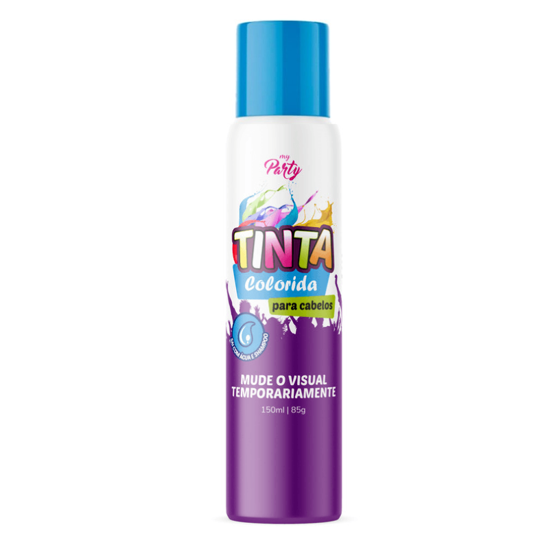 TINTA CAPILAR SPRAY MY PARTY AZUL 150ML