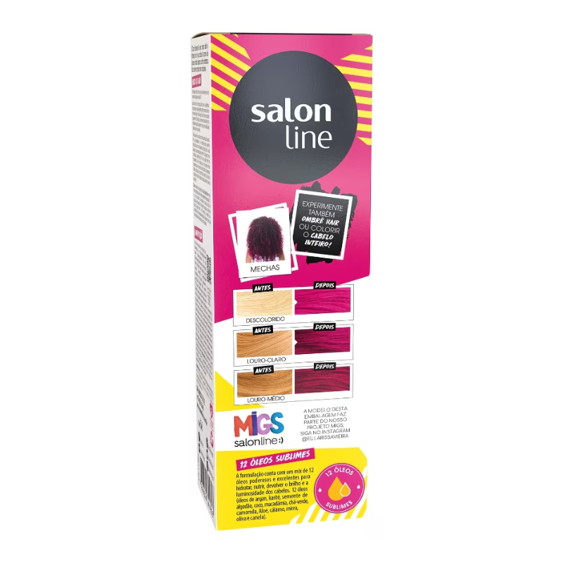 TINTA CAPILAR SALON LINE COLOR EXPRESS FUN PINK SHOW 100ML