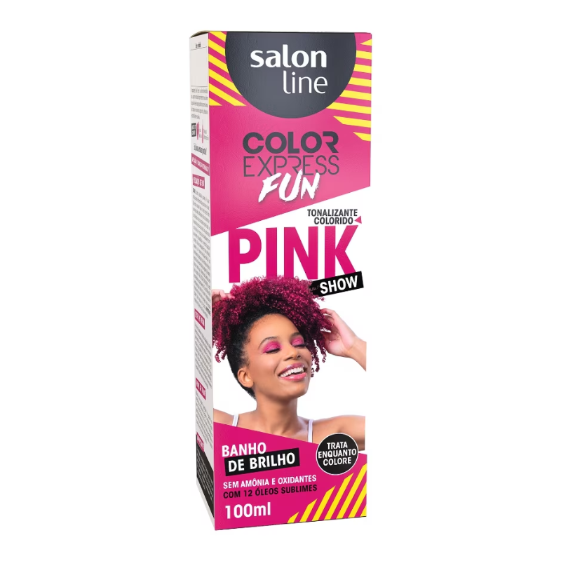TINTA CAPILAR SALON LINE COLOR EXPRESS FUN PINK SHOW 100ML