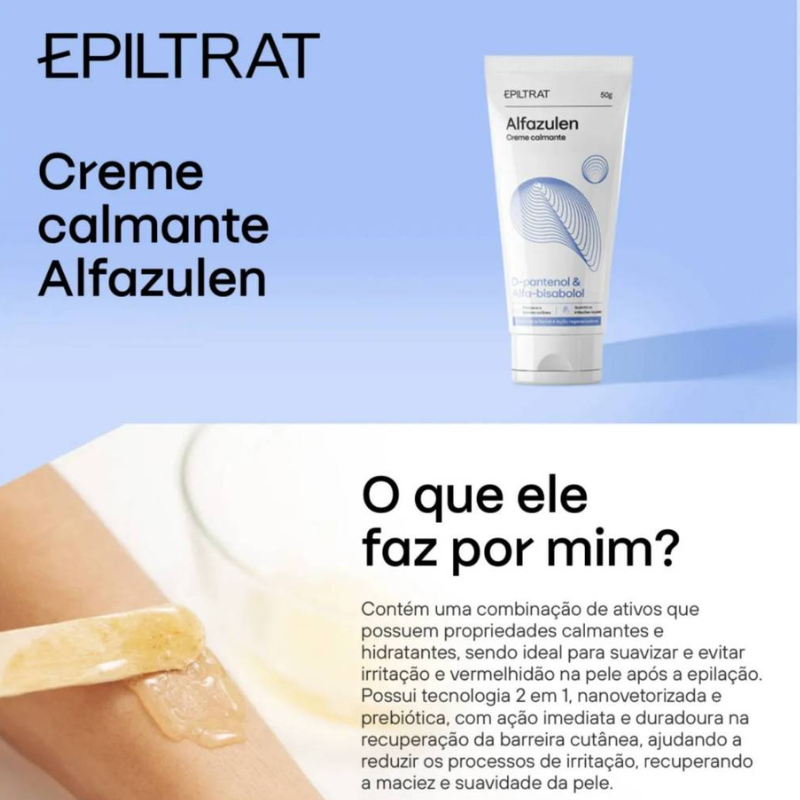 CREME LABOTRAT ELPITRAT CALMANTE PÓS DEPILATÓRIO ALFAZULEN D-PANTENOL & ALFA-BISABOLOL 50G