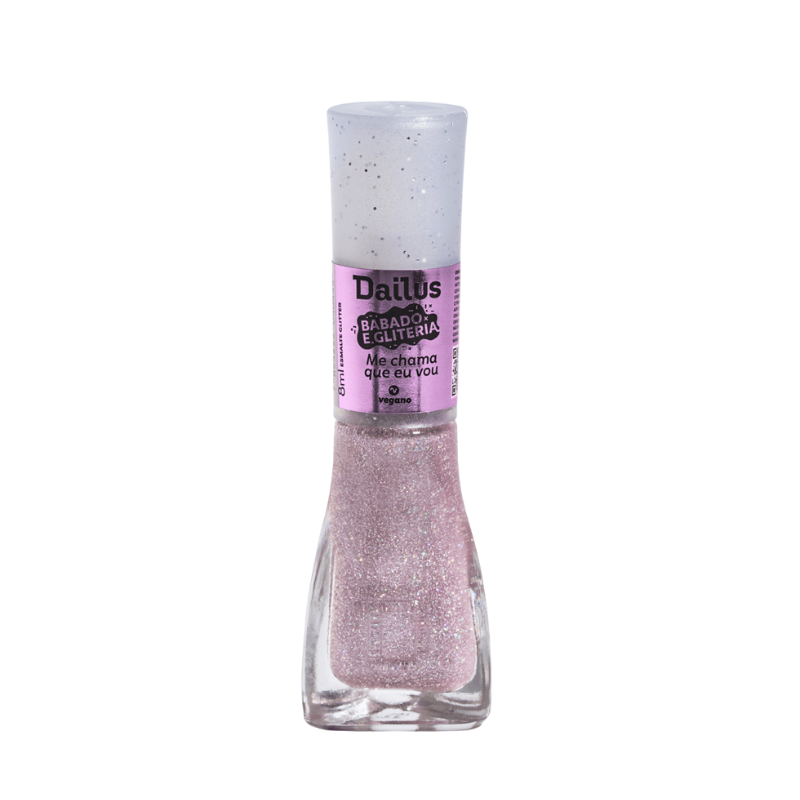 ESMALTE DAILUS GLITTER BABADO E GLITERIA ME CHAMA QUE EU VOU 8ML